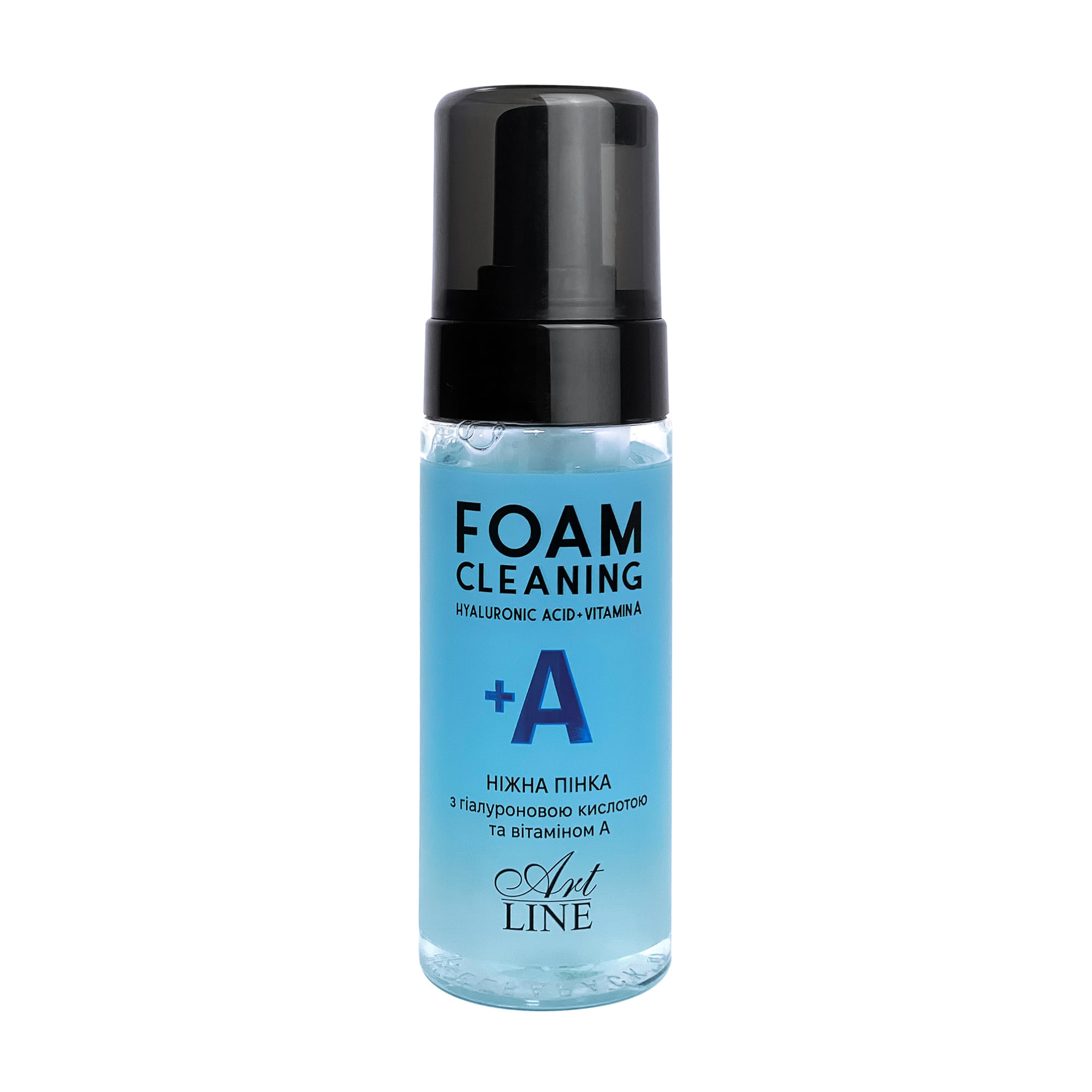 Пінка для очищення шкіри обличчя Art Line Foam Cleaning Hyaluronic Acid + Vitamin A з гіалуроновою кислотою, 150 мл